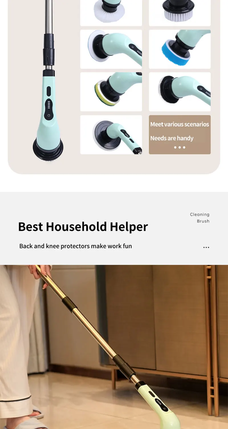 Multiple replaceable brush heads